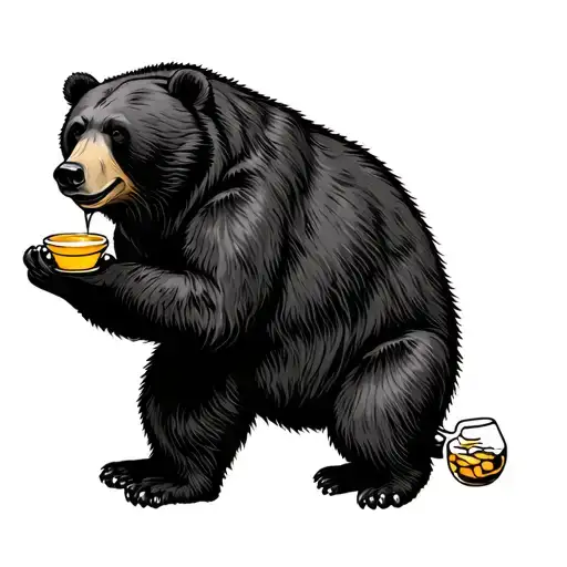 Bear With Honey Pot