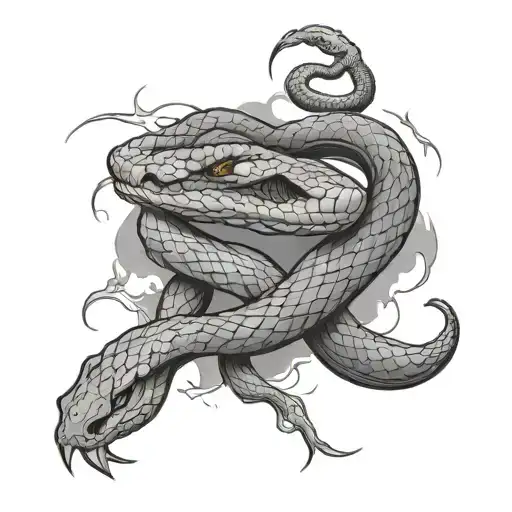 Snake With Thunder Lightning