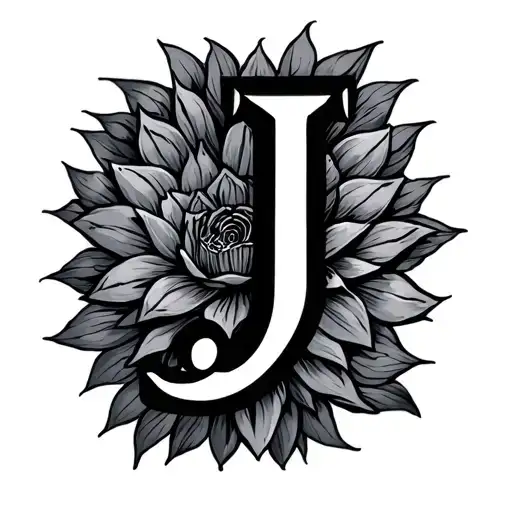 Letter 'J' With Lifeline