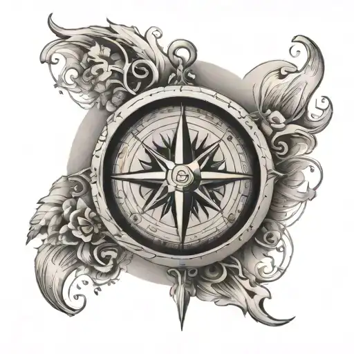 Compass With Earth Inside