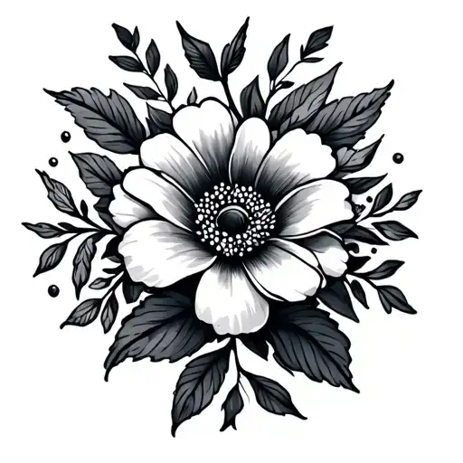 Arm Tattoo With Flowers From Morocco Seen Satellite