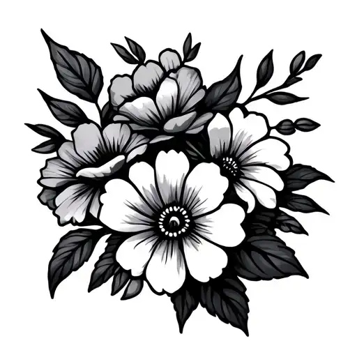 Arm Tattoo With Flowers With The Country Of Morocco Seen Satellite