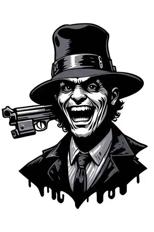 Gangster Cartoon Characters Old School Mob Theme Arm Sleeve