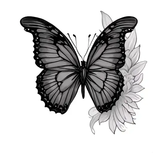 Butterfly And Wing