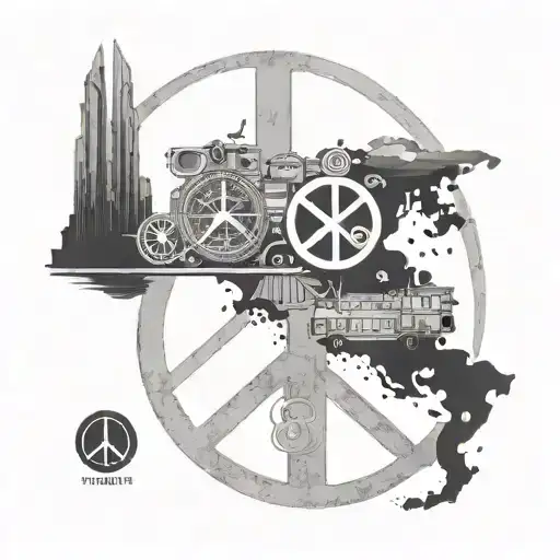 Travel And Peace Sign