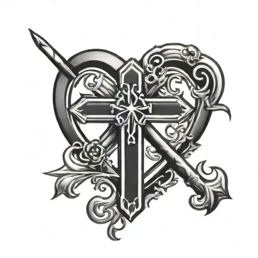 Cross And Heart Made