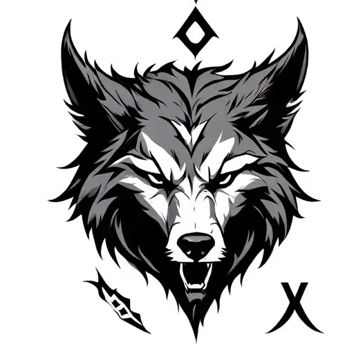 Fenrir Rune Design