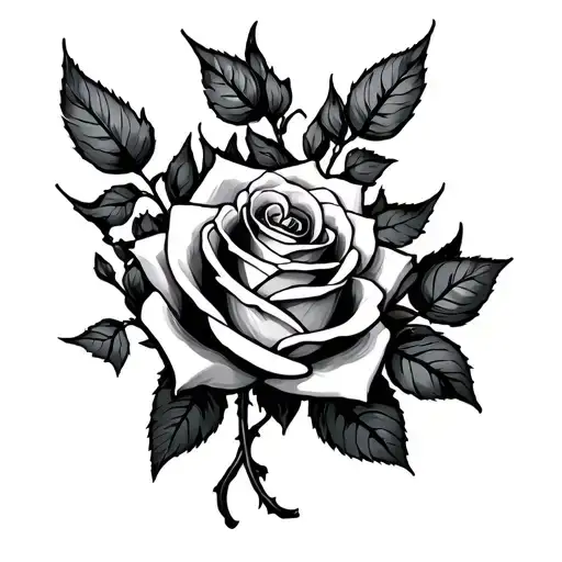 Black Widow Roses Thorns Vines Wrapped