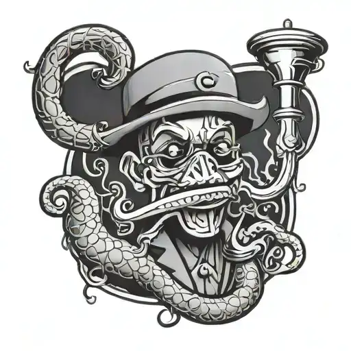 Mac Pato Smoking A Hookah