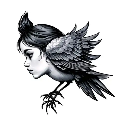 Bird Girl Side Profile