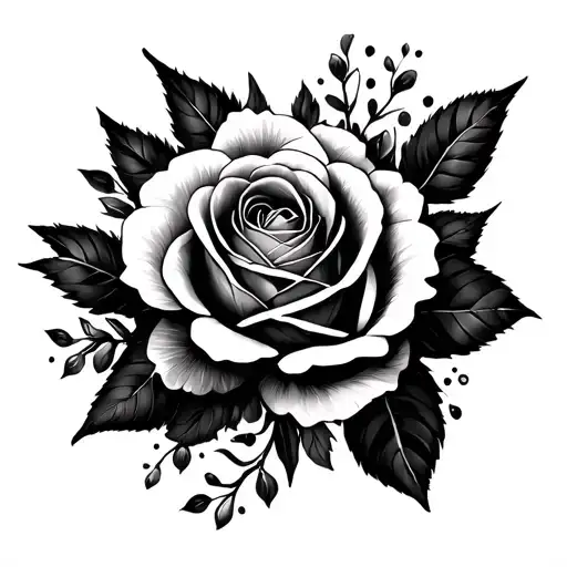 Flowers And Roses Wrapped Loosely