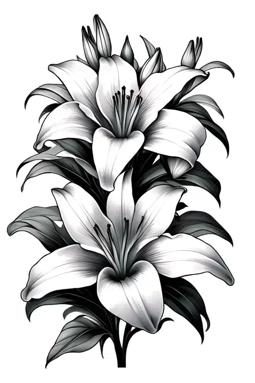 Lilies Blooming Flowers