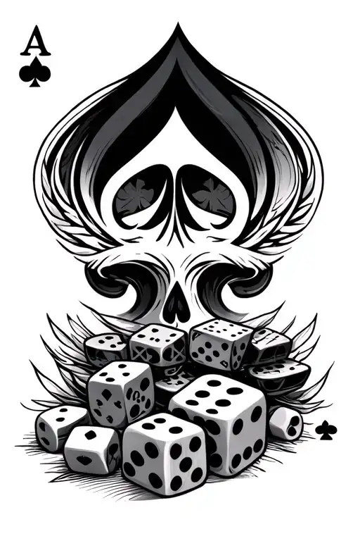 Playing Cards And Dice Set