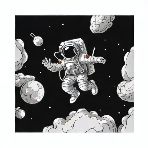 Astronaut Floating