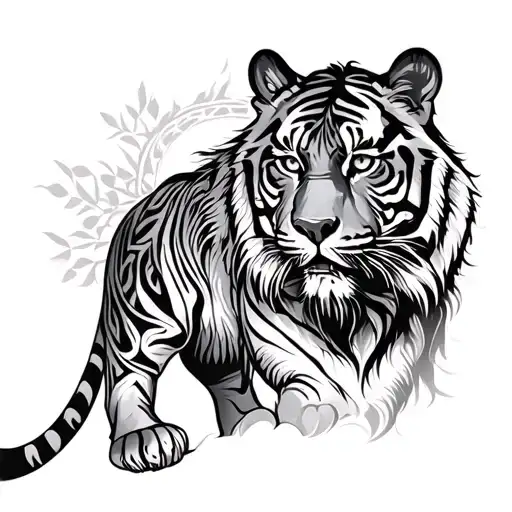 Utrakhand Temple Mountain Tiger Surrounded