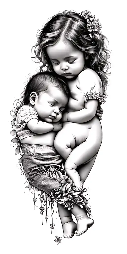 Two Girl Baby's 5Th Month Premature