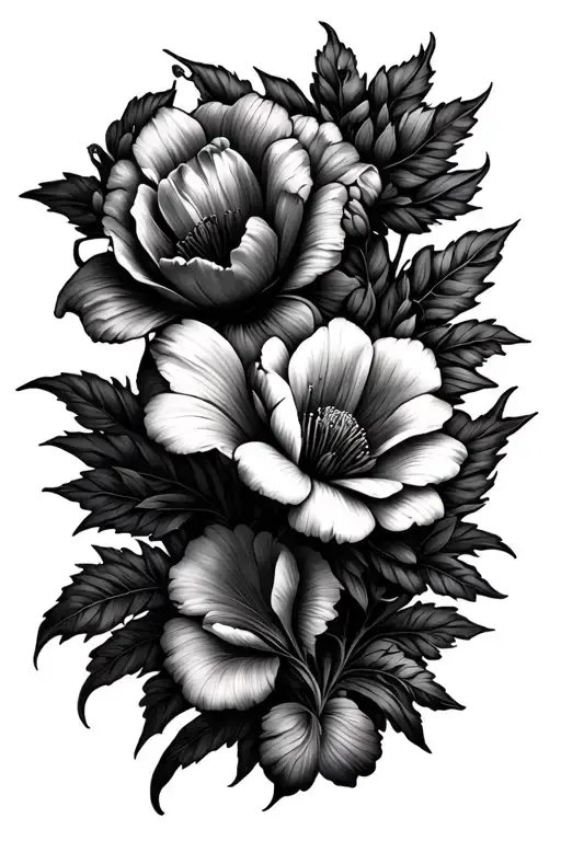 Birth Flowers Intertwined