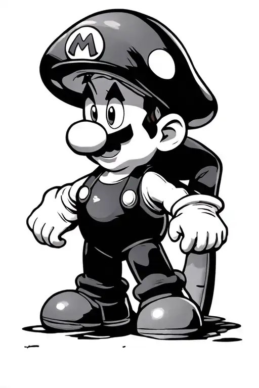 Mario Bros Mushroom Qith Z