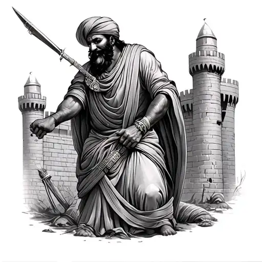 Shabhaji Maharaj Killing Mughals And Their Fort And Text Also