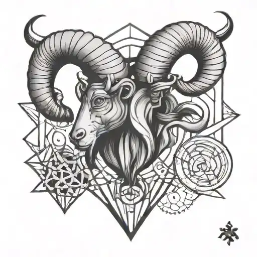 Zodiac Sign Aries Geometry