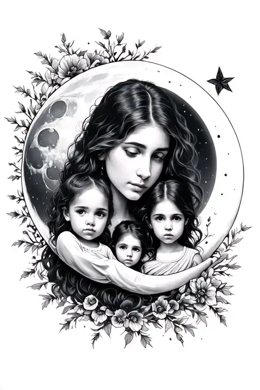 Mother Missing Her 3 Children The Moon Surrounded