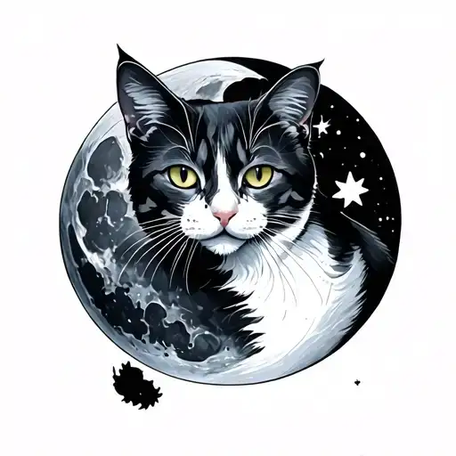 Moon And Soliel Cat