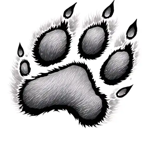 Cat Paw Print Surrounded