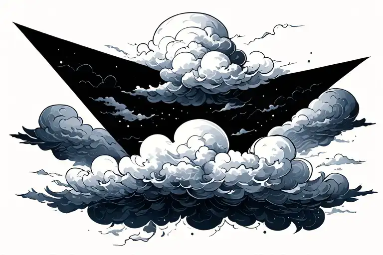 Clouds With 2 Angles Floating