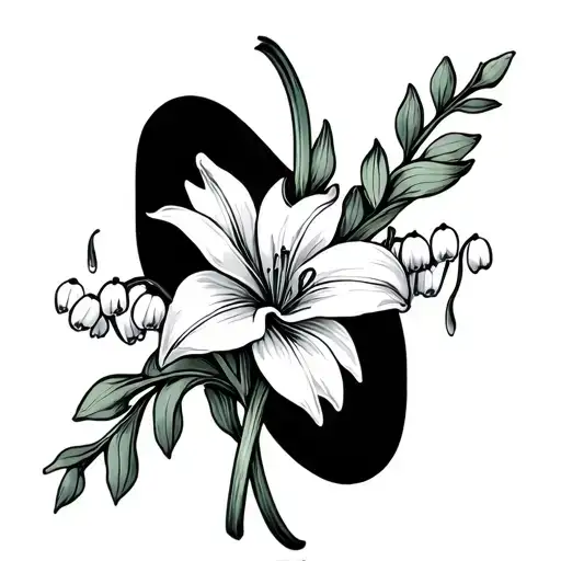 Holy And Lily Of The Valley Flower Barcelet