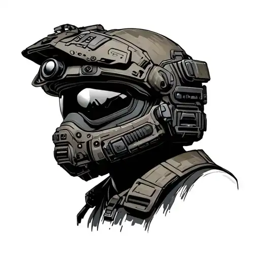 Tactical Helmet With Night Vision