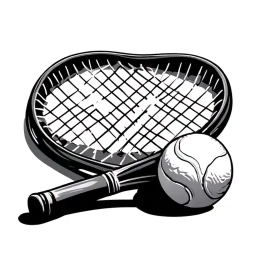 Tennis Racket Ball Dumble