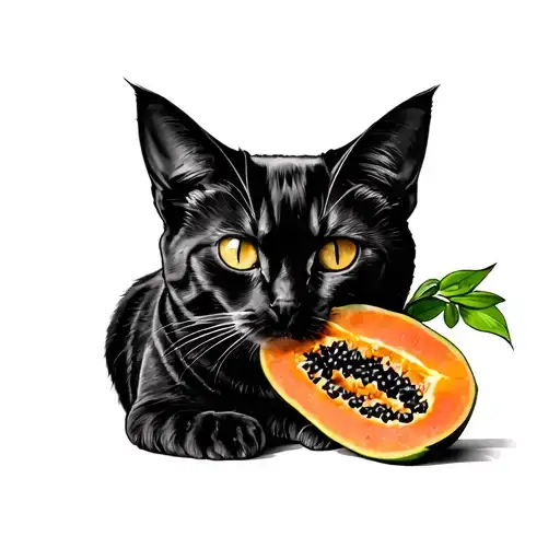 Papaya And Orange Cat