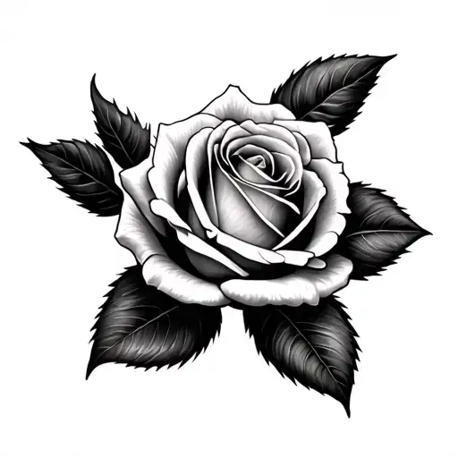 A Single Rose Laying Down