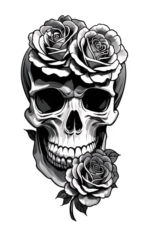 Skull And Roses