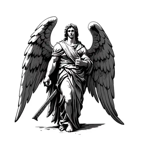 Saint Michael Archangel Standing Guard