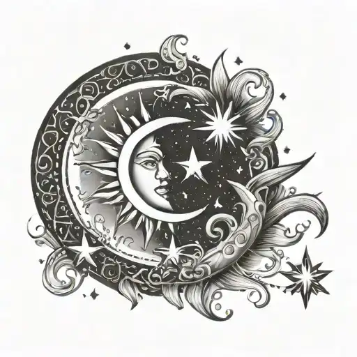 Small Sun Moon And Stars
