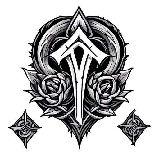 Rune Style Tatto Design
