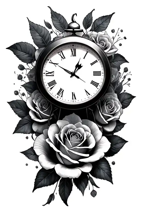Sharks Clock Roses