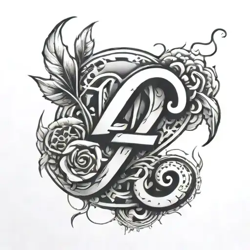 Number 4 With Stitches Holding Them