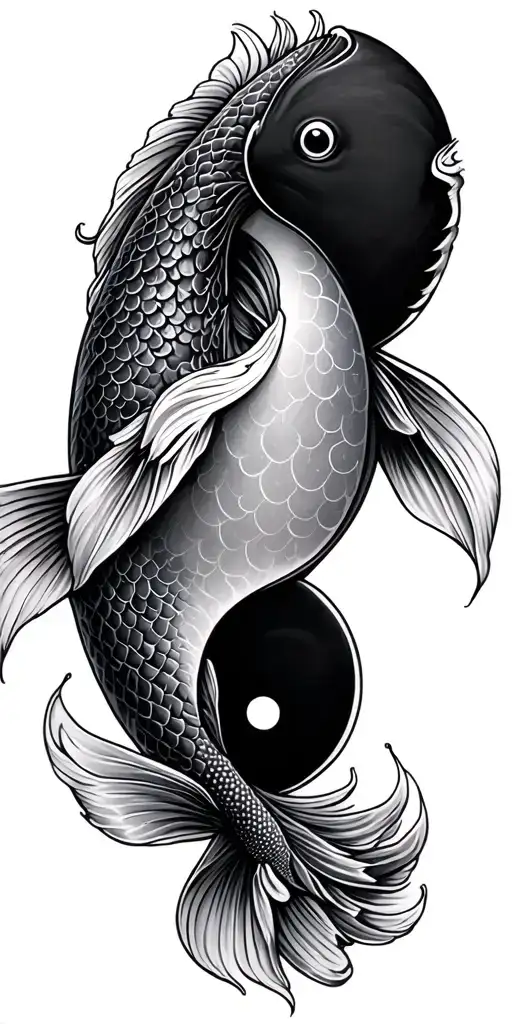 Yin Yang Koi Fish