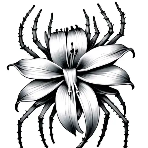 Cross - Spider Lily