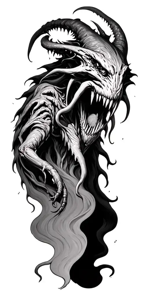 Lovecraftian Monster In A Storm