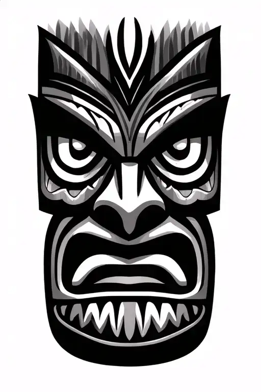 I Would Like To Make A Tattoo Of Polynesian Tiki With The Maori Symbols On The Forearm