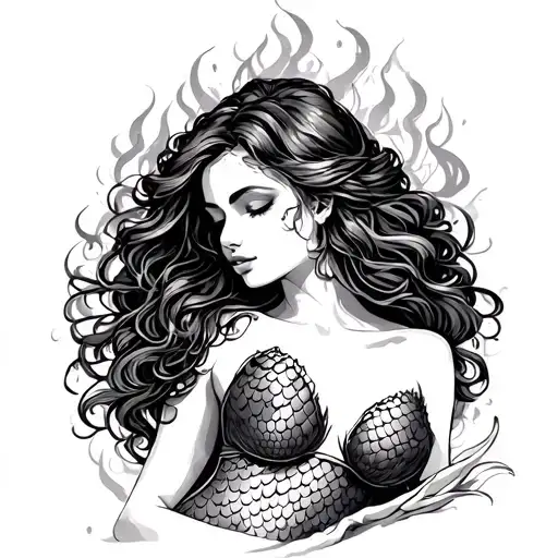 Mermaid With Scales Bra