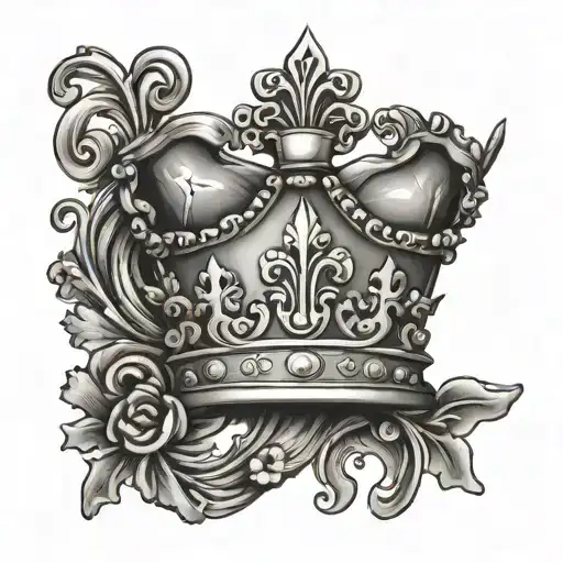 Polish Crown With Cross Surrounded