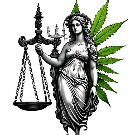 Lady Justice And Marijuana
