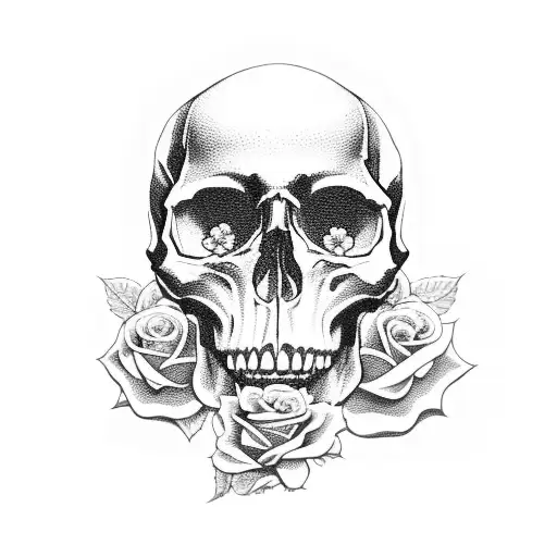 Skull And Roses