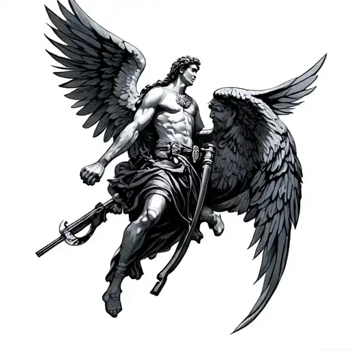 Saint Michael With Police