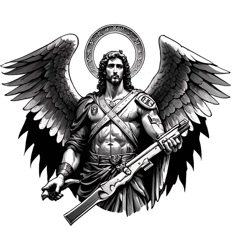 Saint Michael With Police