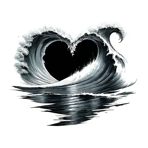 Love And Surfing Wave